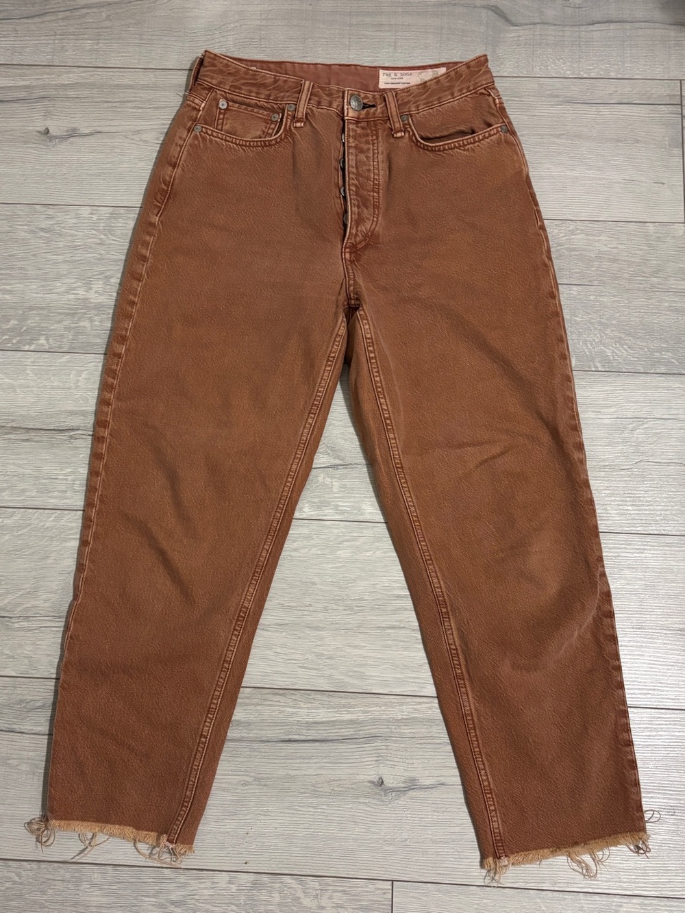 Rag & Bone Garment Washed Relaxed Colored Denim